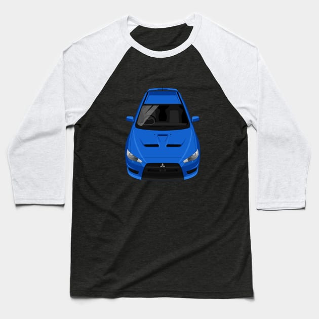 Lancer Evolution X Evo 10 2008-2016 - Blue Baseball T-Shirt by jdmart